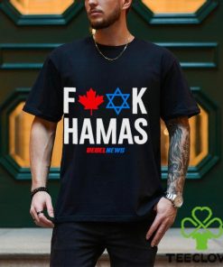 Fuck hamas Canada and Israel flag shirt