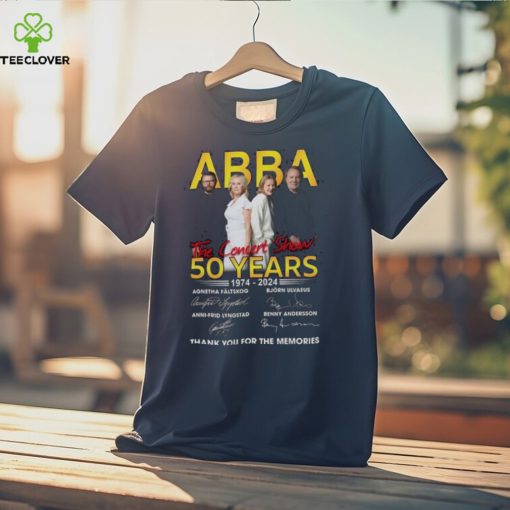 ABBA The Concert Show 50 Years 1974 2024 Thank You For The Memories Unisex T Shirt