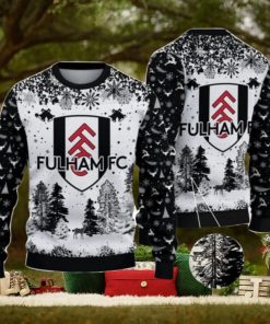 Fulham Big Logo Pine Trees Big Fans Gift Christmas Sweater For Men And Women