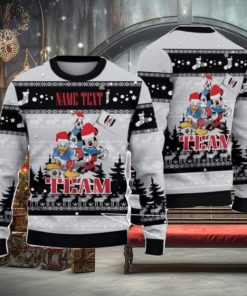 Fulham FC Disney Team Custom Name Ugly Christmas Sweater