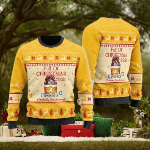 Full Of Christmas Spirit Probably Bundaberg Ugly Christmas Sweater Cute Christmas Gift for Men And Women
