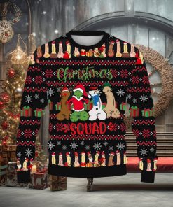 Fun Cocks Merry Christmas Printed Casual Crew Neck Ugly Sweater