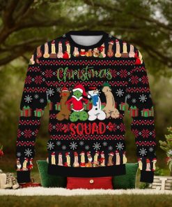 Fun Cocks Merry Christmas Printed Casual Crew Neck Ugly Sweater