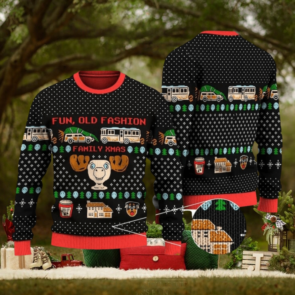Fun Old Fashion Family Xmas Ugly Christmas Sweater Funny Gift For Men And Women Family Holidays Fun Old Fashion Family Xmas Ugly Christmas Sweater Funny Gift For Men And Women Family Holidays