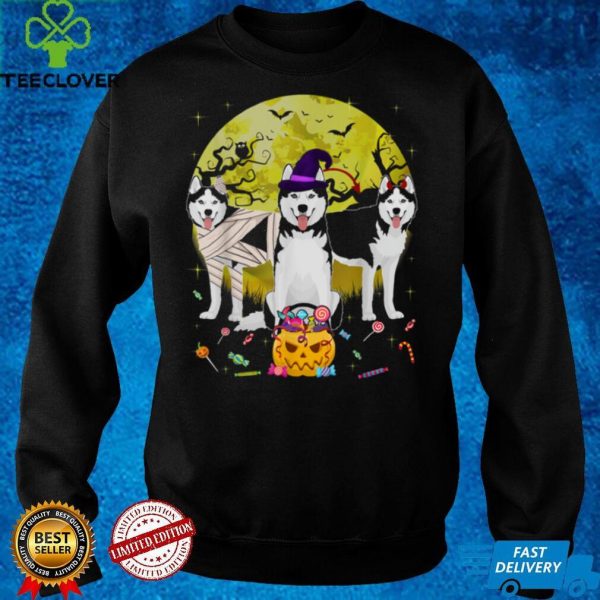 Fun Siberian Husky Halloween Costume Gift Dog Lover T Shirt