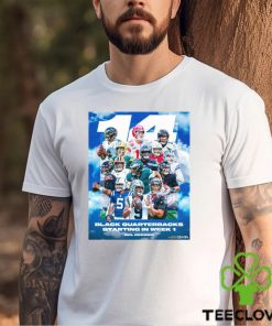 Funny 14 Black Quarterbacks Starting in week 1 hoodie, sweater, longsleeve, shirt v-neck, t-shirt