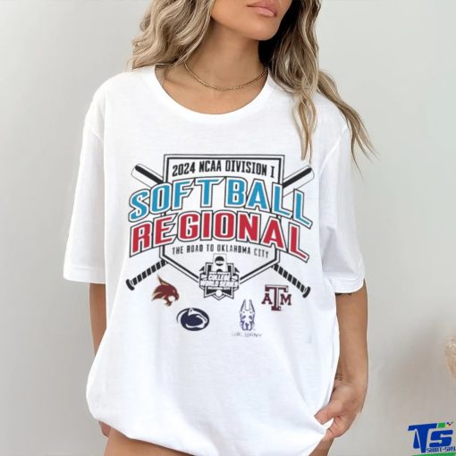 Funny 2024 NCAA Division I Softball Regional – College Station, TX Shirt