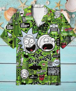 Funny Aloha Rick And Morty Hawaiian Shirt Summer Trip Gift Vnp7kWFuy