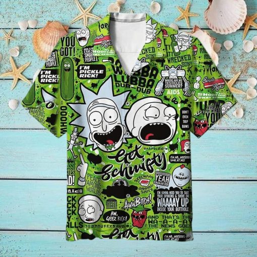 Funny Aloha Rick And Morty Hawaiian Shirt Summer Trip Gift Vnp7kWFuy