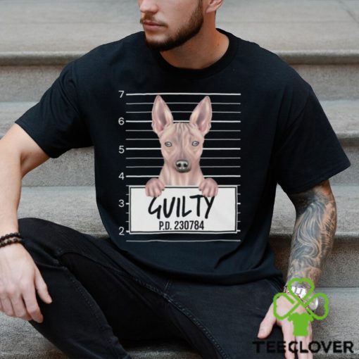 Funny American Hairless Terrier Dog Mugshot Pet Portrait Gift Lover Shirt Hoodie Classic