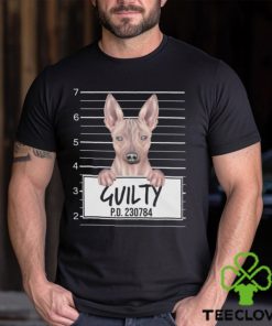 Funny American Hairless Terrier Dog Mugshot Pet Portrait Gift Lover Shirt Hoodie Classic