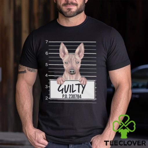 Funny American Hairless Terrier Dog Mugshot Pet Portrait Gift Lover Shirt Hoodie Classic