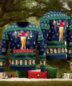 Funny Beer Lover Reindeer Christmas Ugly Sweater For Men Women