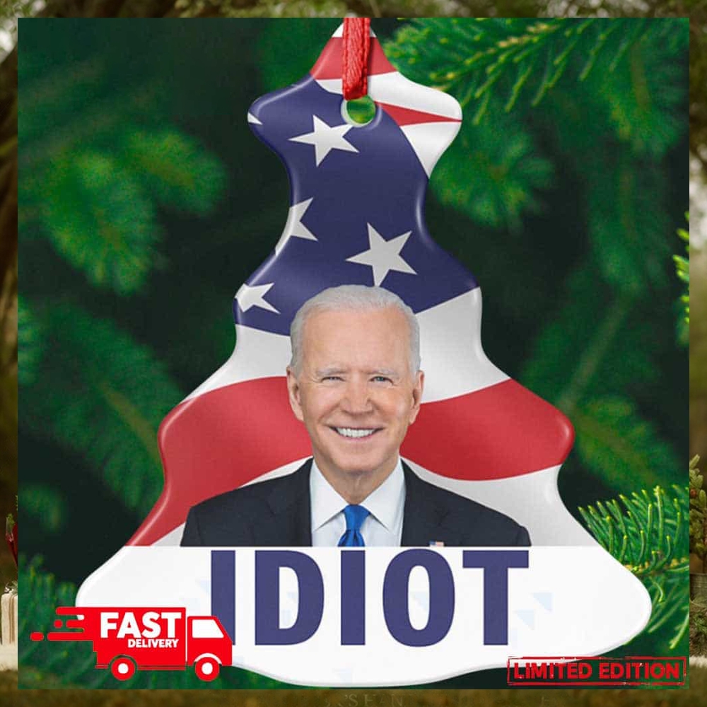 Funny Biden Idiot Christmas Tree Decorations 2023 Ornament Funny Biden Idiot Christmas Tree Decorations 2023 Ornament