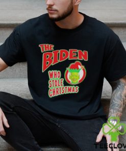 Funny Biden who stole Christmas Grinch t shirt