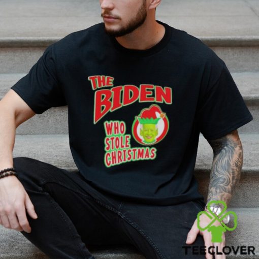 Funny Biden who stole Christmas Grinch t shirt