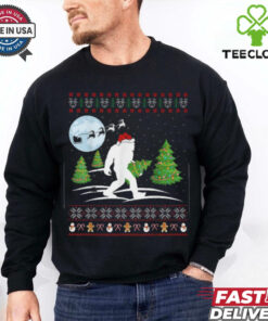 Funny Bigfoot Xmas Gift Santa Hat Ugly Bigfoot Christmas T Shirt Recovered 2 Funny Bigfoot Xmas Gift Santa Hat Ugly Bigfoot Christmas T Shirt Recovered