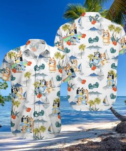 Funny Bluey AOP Trending Hawaiian Shirt Summer Vibes Tropical Tee