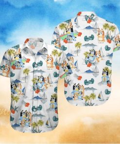 Funny Bluey AOP Trending Hawaiian Shirt Summer Vibes Tropical Tee