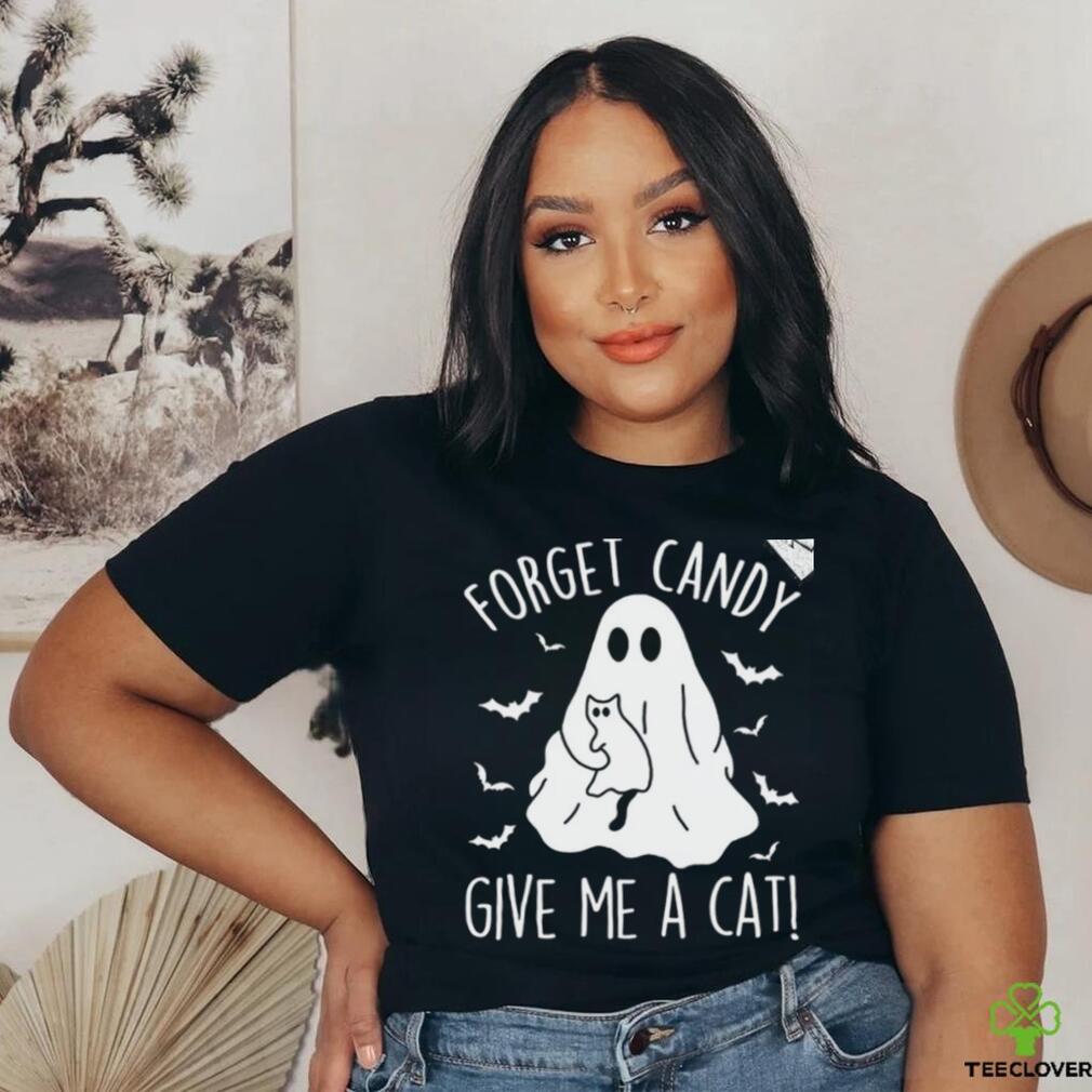 Funny Boo Ghost Black Cat Forget Candy Give Me Cat Halloween T Shirt Funny Boo Ghost Black Cat Forget Candy Give Me Cat Halloween T Shirt