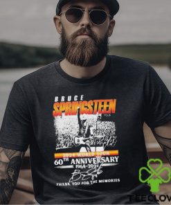 Funny Bruce Springsteen 2024 World Tour 60th Anniversary 1964 2024 Thank You For The Memories Signatures T shirt