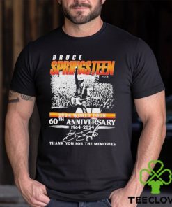 Funny Bruce Springsteen 2024 World Tour 60th Anniversary 1964 2024 Thank You For The Memories Signatures T shirt