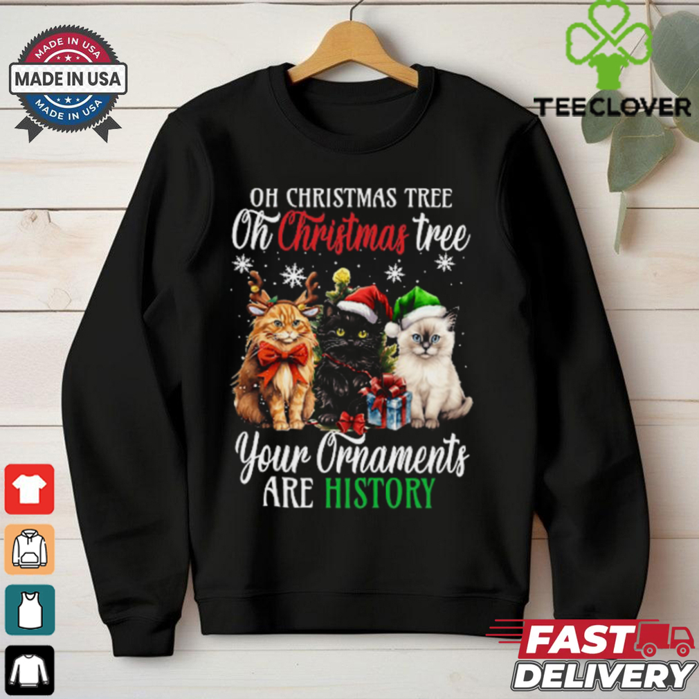 Funny Cat Christmas Ornament Warning Cute Holiday Outfit for 2024 T Shirt Funny Cat Christmas Ornament Warning Cute Holiday Outfit for 2024 T Shirt