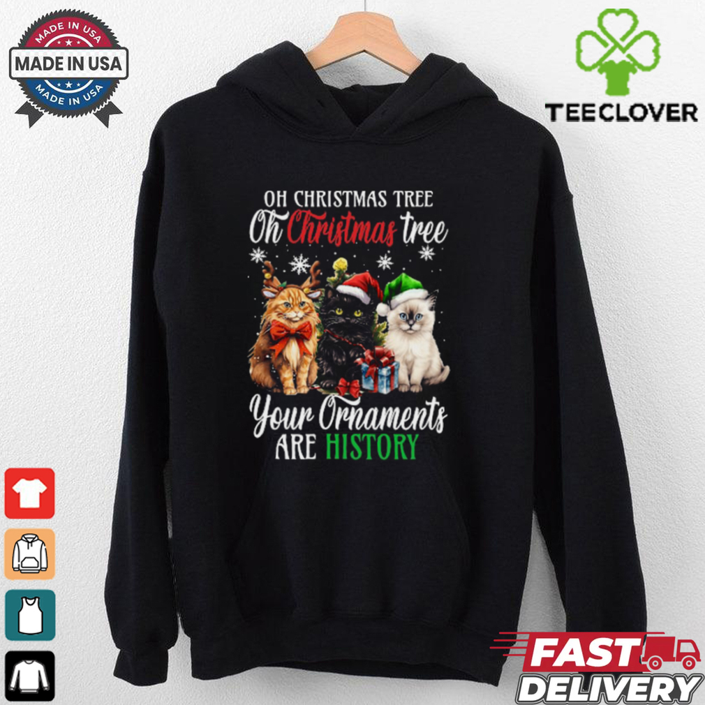 Funny Cat Christmas Ornament Warning Cute Holiday Outfit for 2024 T Shirt Funny Cat Christmas Ornament Warning Cute Holiday Outfit for 2024 T Shirt