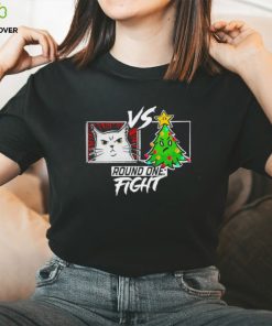 Funny Cat Christmas Tree Cat Vs Christmas Tree Gift Cat Lovers T Shirt