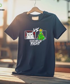 Funny Cat Christmas Tree Cat Vs Christmas Tree Gift Cat Lovers T Shirt