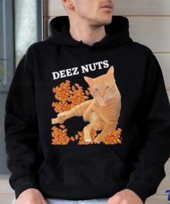 Funny Cat Deez Nuts Joke Shirt