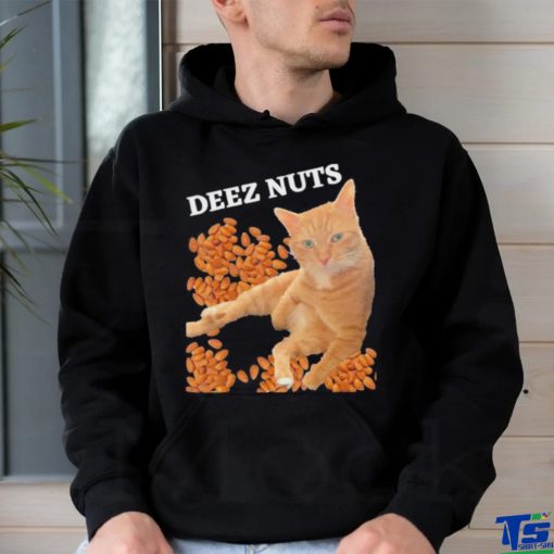 Funny Cat Deez Nuts Joke Shirt