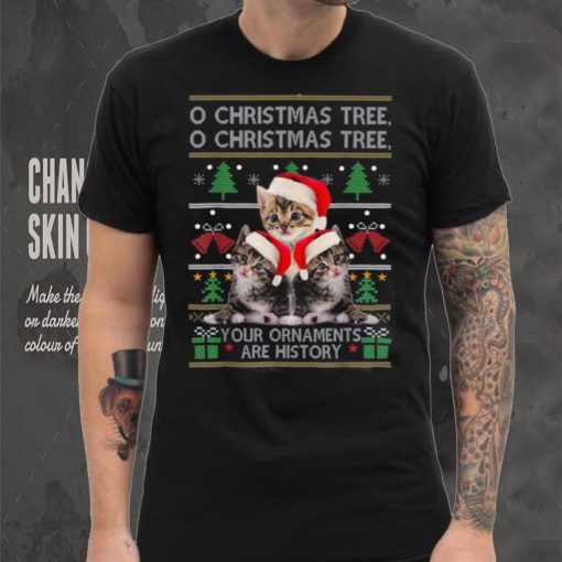 Funny Cats Christmas Ornaments Pajama Family Cat Lover Shirt