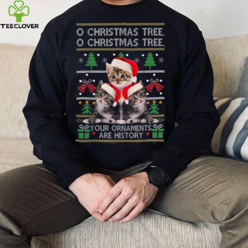 Funny Cats Christmas Ornaments Pajama Family Cat Lover Shirt