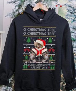 Funny Cats Christmas Ornaments Pajama Family Cat Lover Shirt