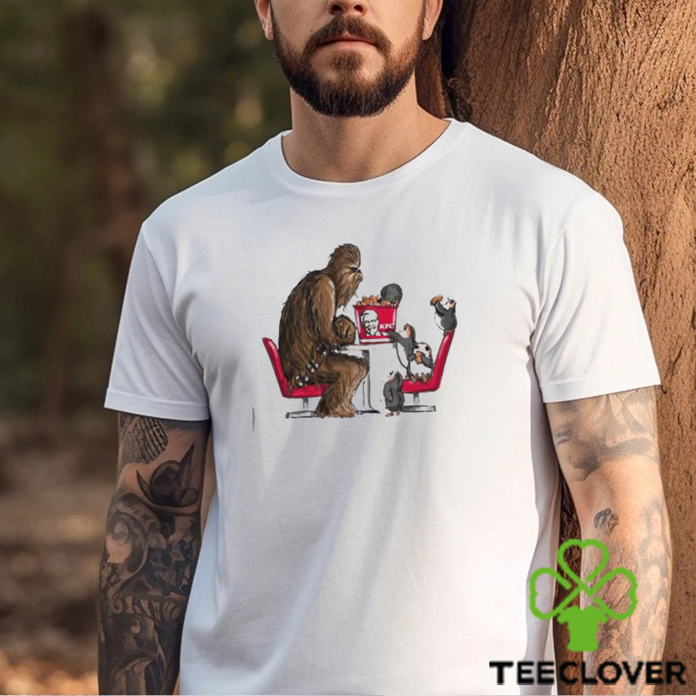 Funny Chewbacca Star Wars Chewie And Ewok KFC T Shirt Funny Chewbacca Star Wars Chewie And Ewok KFC T Shirt