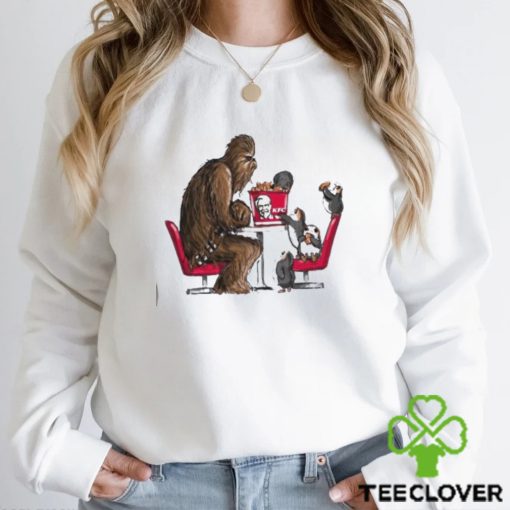 Funny Chewbacca Star Wars Chewie And Ewok KFC T Shirt