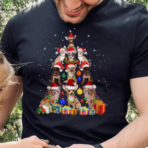 Funny Chihuahua Dog Christmas Tree Cute Xmas T Shirt