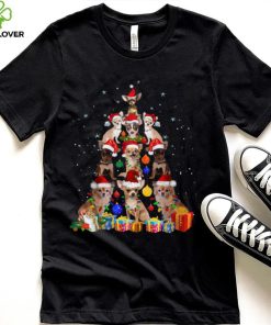 Funny Chihuahua Dog Christmas Tree Cute Xmas T Shirt