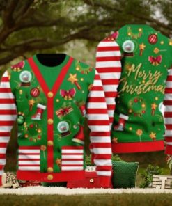 Funny Christmas Cardigan Style Ugly Sweater