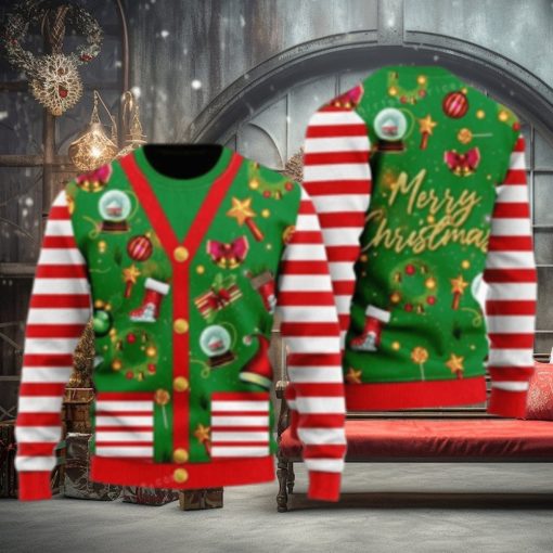 Funny Christmas Cardigan Style Ugly Sweater