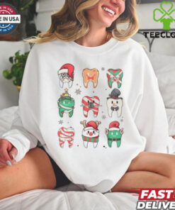 Funny Christmas Teeth Dentist Shirt, Funny Christmas Teeth Sweatshirt
