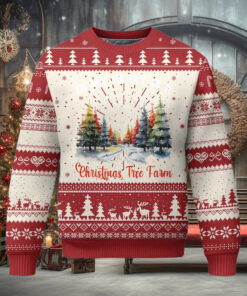 Funny Christmas Ugly Christmas Sweater In My Heart Is A Xmas Tree Farm Retro Vintage Clothing