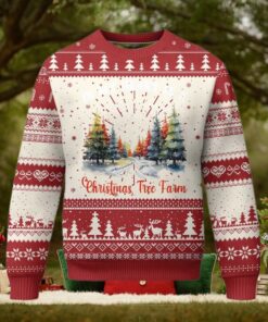 Funny Christmas Ugly Christmas Sweater In My Heart Is A Xmas Tree Farm Retro Vintage Clothing