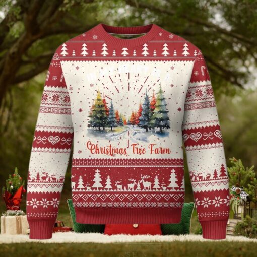 Funny Christmas Ugly Christmas Sweater In My Heart Is A Xmas Tree Farm Retro Vintage Clothing