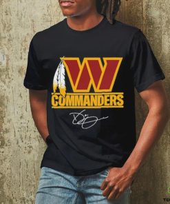 Funny Coach Dan Quinn Washington Commanders W Logo signature hoodie, sweater, longsleeve, shirt v-neck, t-shirt