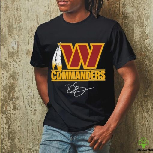 Funny Coach Dan Quinn Washington Commanders W Logo signature hoodie, sweater, longsleeve, shirt v-neck, t-shirt