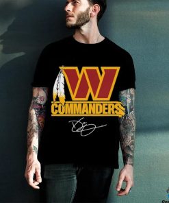 Funny Coach Dan Quinn Washington Commanders W Logo signature hoodie, sweater, longsleeve, shirt v-neck, t-shirt