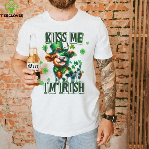 Funny Cow Kiss me I’m Irish St, Patrick’s Day Shirt