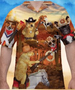 Funny Cowboy Hawaiian Shirt Beach Gift For Dog Lovers